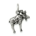 thumbnail image 1 of FB Jewels Sterling Silver Antiqued Moose Charm, 1 of 1