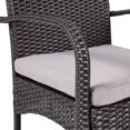 thumbnail image 6 of Grey Outdoor Dining Chairs - Pe Of 2 With Water- Cushions, - & Iron Frame For Patio, Garden And Veranda 2pcs Chair Resin , Protected Inner, 6 of 6