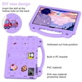 thumbnail image 4 of SaniMore for Lenovo Tab M10 5G 2024 EVA Kids Case, Skin-Proof Texture Pencil Holder Hand Strap Foldable Kickstand Shockproof Protective Case for Boys Girls,Lightpurple, 4 of 8