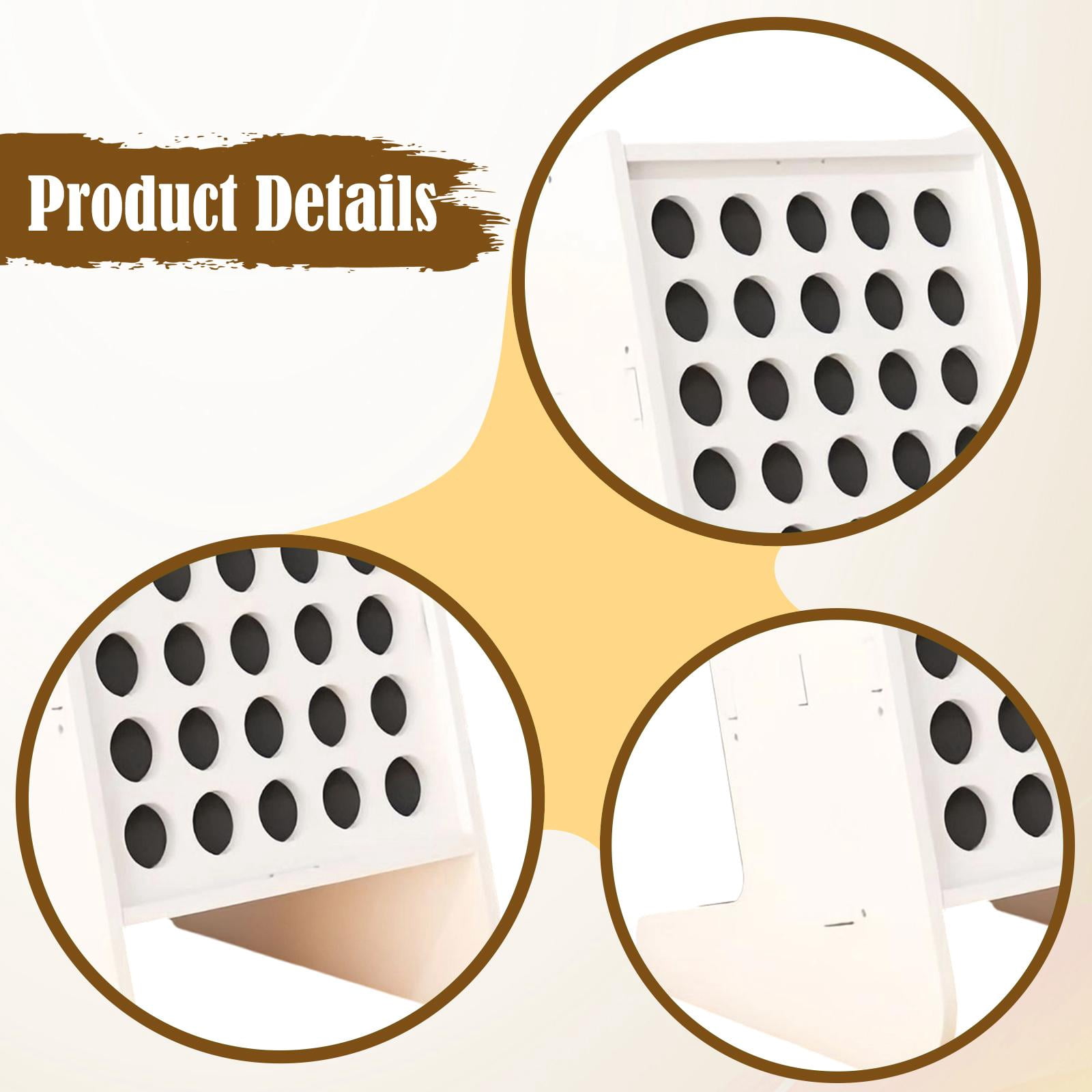Dualoai Marker Organizer 45 Slots Art Supply Marker Rack for Art Brushes Office Desk