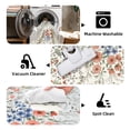 thumbnail image 6 of YOUFORTONG 5x5 Washable Square Area Rug, Floral Oriental Non-Slip Carpet, Stain & Water Resistant Lightweight Floor Mat for Living Room Bedroom Kitchen Entryway,Beige, 6 of 8