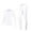 White, variant on 2 Piece Thermal Sets For Women Slim Fit Crew Neck Long Sleeve Top and Legging Pants Fleece Soft Warm Underwear Suits (XL, White)