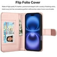 thumbnail image 6 of iPhone 17 Case,for iPhone 17 6.3" Wallet Phone Case,Takfox PU Leather Magnetic Detachable Card Holders Shockproof Kickstand Protective [Flip Folio Cover] for iPhone 17 - Pink, 6 of 7