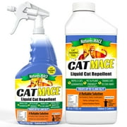 Nature's Mace Cat Deterrent Spray, 40oz Ready-to-Use Plus Concentrate, Treats 16,000 Sq.ft