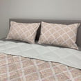 thumbnail image 2 of Vintage Comforter & Sham Bedding Set, Sixties Retro Style Colorful Art Deco Pattern on Soft Pink Polka Dotted Background, 3 pcs Duvet Set Microfiber Filling Quilt, 5 Sizes, Multicolor, by Ambesonne, 2 of 4