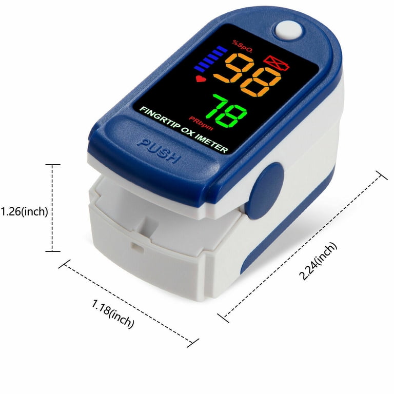 Pulse Oximeter Fingertip, Blood Oxygen Saturation Monitor, Heart Rate Pulse Oximeter Fingertip, Blood Oxygen Saturation Monitor, Heart Rate