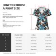 thumbnail image 5 of Naloa Lilies Flowers Print T-Shirts Short Sleeve V Neck Tees for Women Fashion Tops Trendy Lightweight Soft Casual Summer Outfits Clothes, 5 of 5