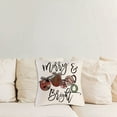 thumbnail image 3 of Pudcoco Christmas Throw Pillow Cover Holiday Couch Pillow Case Zippered Pillow Protector for Home Farmhouse Sofa Decorations, 3 of 6
