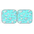 thumbnail image 7 of Fotbe Seashell And Starfish 2-Piece Car Windshield Sun Shade | Sun Blocker for Car Windshield | Foldable Automotive Interior Accessories for Sun Protection-Medium, 7 of 7