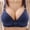 Dark Blue, variant on Women Simple Wirefree Bra Ladies Fashion Lingerie Comfortable Breathable Push Up Bra Solid Color No Underwire Support 34 Dark Blue