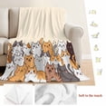 thumbnail image 5 of Cartoon Cat Blanket Soft Cozy Warm Twin Blanket for Bed, Plush Fuzzy Flannel Fleece Blankets for Sofa, Modern Simple Funny Cute Animals Art Throw Blankets for Couch, Gifts for Men, 60"x80", 5 of 9