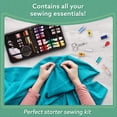thumbnail image 6 of Genreen Sewing Kit for Adults (106 PCS) - Small Beginner Set w/Multicolor Thread, Needles, Scissors, Thimble & Clips - Emergency Repair and Travel Kits - Sewing Accessories and Supplies, 6 of 9