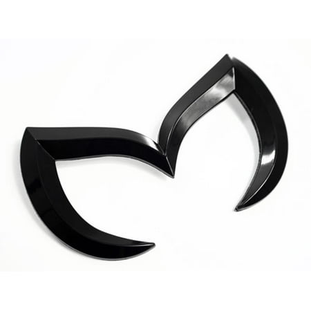 Ss Rear Panel Emblem - 14-15 Mazda3 / Mazdaspeed3 Sedan Evil 'M' Rear Trunk Emblem Badge - Gloss Black