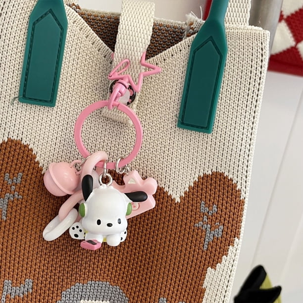 Sanrio Pochacco-Llavero colgante Y2k para niños, llavero de dibujos animados de Anime, cadena de coche, bolsa de teléfono móvil, joyería colgante, regalos