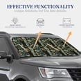 thumbnail image 3 of Kdxio Lilies Flowers Print 2-Piece Sun Shade Front Windshield - Foldable Car Front Window Sunshades for Most Sedans SUV Truck, 3 of 6
