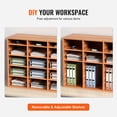 thumbnail image 4 of Organizador de literatura en madera VEVOR, 27 compartimentos, Burlywood, 4 of 7