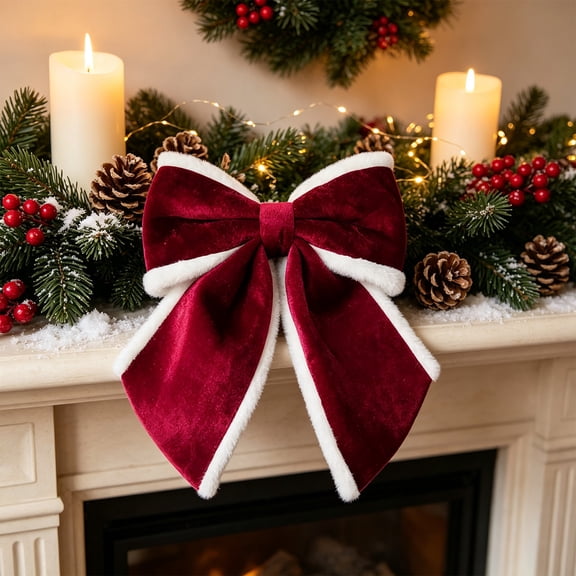 Christmas Bows Suitable For Christmas Tree Wreath Arrangement Gift Box Decoration Bow Ornaments