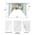 thumbnail image 5 of Green Pumpkin Fall Swag Valances for Windows, Small Curtains Drapes, Striped Thanksgiving Botanical Kitchen Window Curtains Over Sink Rod Pocket Window Treatment Valance for Bedroom/Bathroom 56"x36", 5 of 5