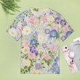 thumbnail image 4 of Floral Colorful Flower Women's T-Shirt Short Sleeve T Shirts Tops Tee Ladies Loose T, 4 of 6