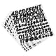 thumbnail image 1 of Calcomanías de letras y números de vinilo autoadhesivo, negro 1" 76 por hoja, 8 paquetes, 1 of 5