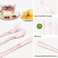 thumbnail image 6 of 150 Pack Pink Glitter Plastic Silverware Disposable, Baby Shower Cutlery, 50 Pink Forks, 50 Rose Gold Spoons, 50 Rose Gold Knives for Brithday, Wedding, Baby Shower, 6 of 7