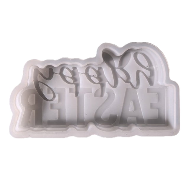 zhangmingg Easter Silicone for DIY Crafting Bunny Rabbit Spring Plaster Casting Decoration Happy Holiday
