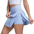 thumbnail image 2 of Nisorays Women's Active Athletic Skort Lightweight Tennis Skirt Perfect for Running Training Sports Golf Blue S, 2 of 9