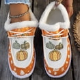 thumbnail image 5 of YOUYEDIAN Moccasins Women Fall Winter Fashion Comfy Platform Heel Fuzzy Warm Flats Casual Round Toe Versatile Cute Print Shoes, 5 of 5