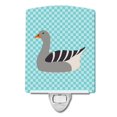 thumbnail image 1 of Carolines Treasures BB8067CNL Pilgrim Goose Blue Check Ceramic Night Light, 1 of 1