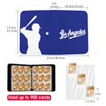 thumbnail image 3 of Carpeta para tarjetas de béisbol KivolFun de 900 bolsillos, azul, cuero PU, 3 of 7