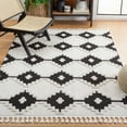 thumbnail image 2 of SAFAVIEH Marrakesh Raphael Medallion Polyester Area Rug, Ivory/Anthracite, 9' x 12', 2 of 8