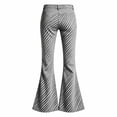 thumbnail image 5 of YAYUBA Girl's Flare Pants High Waist Bell Bottom Pants Bootcut Casual Pants Kids Print Stretch Hippie Pants 15-16 Years Grey, 5 of 5