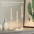 thumbnail image 5 of Threns 3 Pcs Clear Candlestick Holders Acrylic Candle Holder Set Decorative Tall Candlestick Holders for Table Centerpiece Wedding Home Decor, 5 of 10