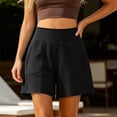 thumbnail image 4 of Sokhug High Waist Casual Athletic Shorts for Women Lightweight Loose with Pockets Daily Walking Silm Fit Solid Color Travel Outdoor Workout Shorts, 4 of 6