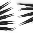 thumbnail image 1 of 10pcs Esd Tweezers Set Model Making Tool Precision Mechanical Tweezers Plotter Electronic Weed Tool, 1 of 4