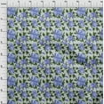 thumbnail image 4 of oneOone Cotton Poplin Medium Blue Fabric Floral Dress Material Fabric Print Fabric By The Yard 42 Inch Wide, 4 of 4