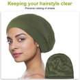 thumbnail image 3 of ROZYARD Silky Lined Sleeping Caps Bonnet for Curly Hair and Braids Stay On All Night, 3 of 21