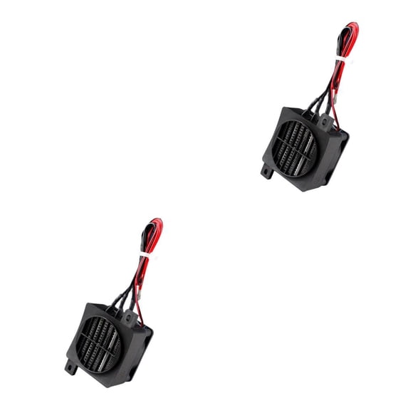 Inteprter Calentador 24V 12V DC Ventilador Termostático Calentador de incubadora de huevos Calentador de ventilador PTC 24V 300W Type4 NO4