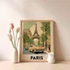 thumbnail image 5 of Retro Mid-Century City Bus Vacation Travel Landscape Poster London Paris Tokyo Chicago Canvas Painting Wall Art Room Home Decor, 5 of 5
