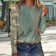 thumbnail image 2 of MEICHEN Spring Shirts for Women Long Sleeve Crewneck Going Out Pullover Tops Business Workout Shirts, 2 of 9