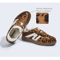 thumbnail image 4 of LUCKY STEP Womens Classic Retro Gum Sole Fashion Sneakers Genuine Leather Anti Slip Casual Shoes,Leopard, 4 of 10