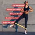 thumbnail image 5 of Uxcell Resistance Loop Exercise Bands 12" Elastic Workout Bands for Working Out Fitness, Blue 10 Pack, 5 of 6