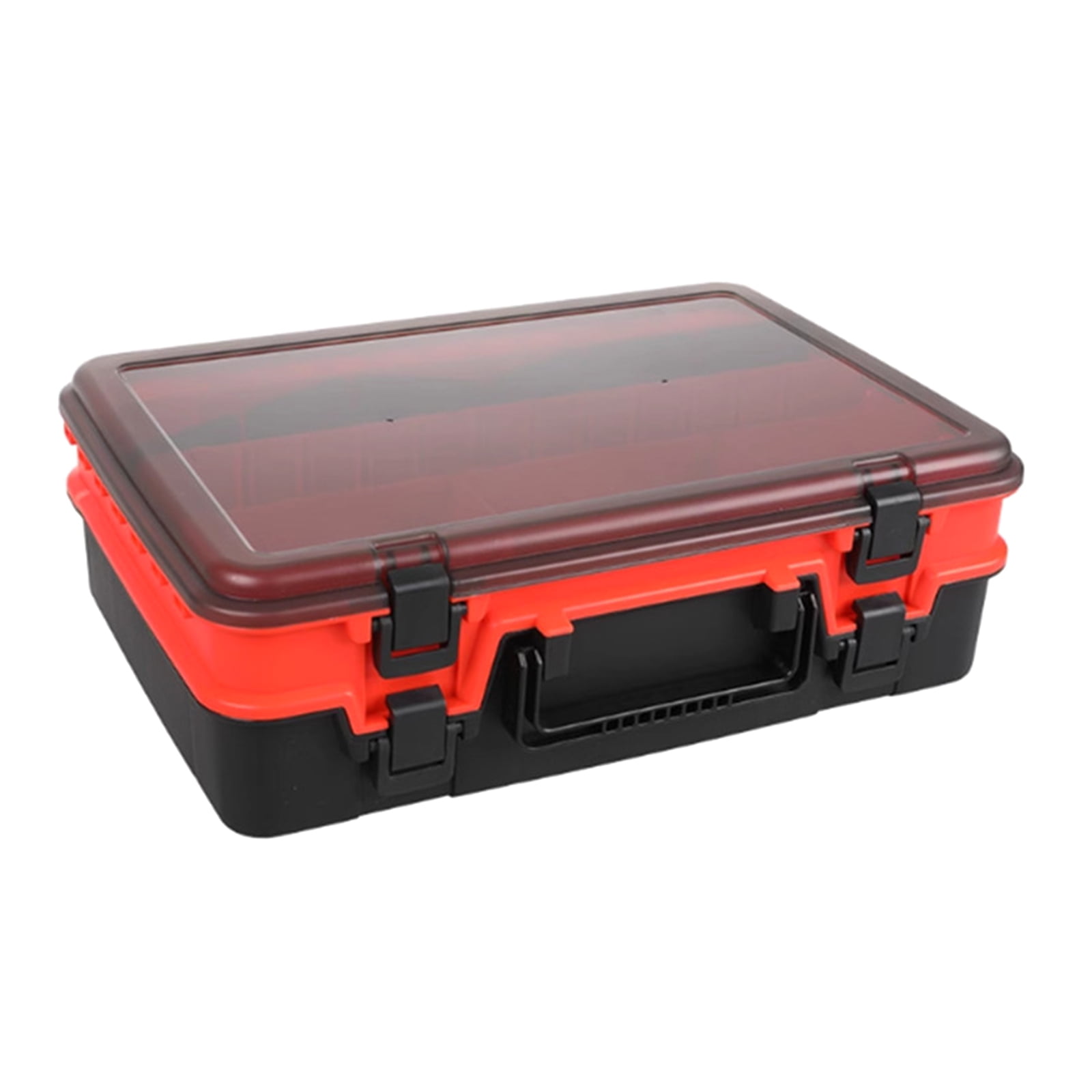Tackle Box Multi Compartment Fishing Tackle Storage Box Visible Case Double Layer Hook Storage Container Case