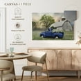 thumbnail image 5 of Elephant Stock Old Fashioned Spring Wall Art - Horizontal Canvas Wall Art - Living Room Wall Decor - Transportation Canvas - Blue And White Decor By Lori Deiter - 30" x 20", 5 of 8