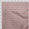 thumbnail image 4 of oneOone Georgette Viscose Red Fabric Abstract Diy Clothing Quilting Fabric Print Fabric By Yard 42 Inch Wide, 4 of 4
