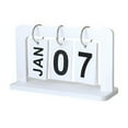 thumbnail image 2 of European Style Creative Pure White Wooden Calendar Ornaments Home Decor Living Room Foyer Dining Table Cabinet Photography, 2 of 6