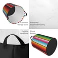 thumbnail image 3 of Uemuo Mexican Serape Blanket Stripes Pattern Circular Laundry Hamper Basket with handles,Collapsible laundry basket,Large capacity laundry hamper,Laundry Organizer-Medium, 3 of 8