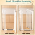 thumbnail image 5 of 55" Extra Tall Pet Gate for Cat/Dog, 32.68"-38.19" Wide, 1.18" Ultra Narrow Spacing Dog Gate, No Drilling Pressure Mounted Cat Fence Safety Gate for Stairs, Doorways, Hallways,, 5 of 9