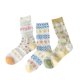 thumbnail image 1 of 6 pares de calcetines para mujer, calcetines ligeros de algodón, calcetines de encaje con volantes y calcetines de algodón y encaje de caramelo para mujer, 1 of 5