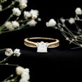 thumbnail image 3 of Rosec Jewels Lab Grown Diamond Engagement Ring Princess Cut - Vintage Style Ring (1 Ct, 6 mm, EF-VS Quality), 10K Yellow Gold, US 10.50, 3 of 9